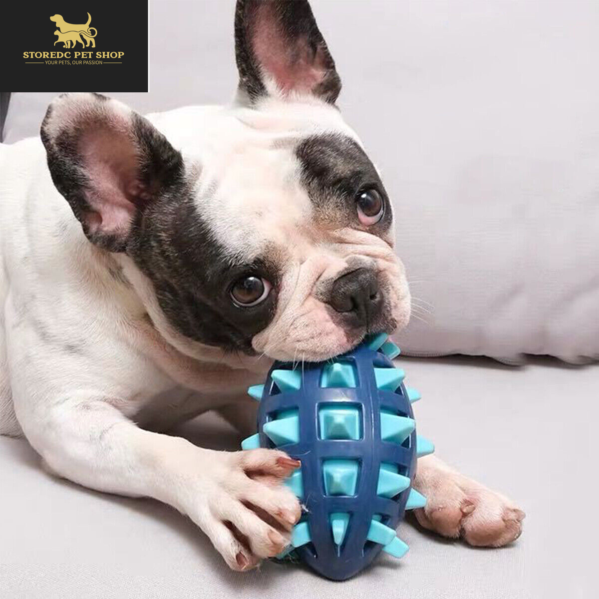 Indestructible Dog Toys for Aggressive Chewers - Squeaky Dog Ball Chew Toy Gifts